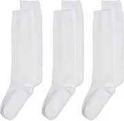 [Jefferies Socks] Big Girls' School Uniform Knee High (Pack of 3)