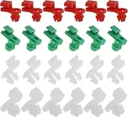 EMSea 24pcs Car Door Lock Rod Linkage Retainer Clips Left Right Driver Passenger Side Plastic Moulding Fasteners Fits 2-3.5mm Hole 5.5-6.5 Hole Universal Car