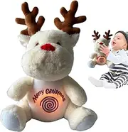 Breathing Stuffed Animal,Adorable Deer Stuffed Animal Stuffed Animal Plush Toy - Stuffed Plush Doll Plush Stuffed Animals with Music for Kids Adults