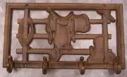 Robe Coat Hook Weathered cast iron Saddle and Fence NEW