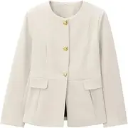 [Zadaos] Women'S Blazer Set 2 Pieces Suit Casual Notched Blazer Solid Pencil Pants Casual Outfits