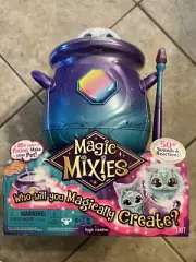 Magic Mixies Magical Misting Cauldron with Interactive 8 inch Blue Plush Toy
