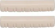 2 Pieces Slotted Nuts For 12 String Acoustic Guitar Bass Replacements