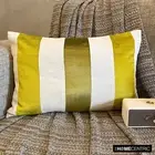 Lumbar Pillow Case Green 12 x 16 inch, Rectangle Velvet - Swathe Chartreuse