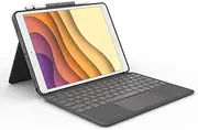 Logitech Combo Touch for iPad Air (3rd Gen. A2152/A2123/A2153/A2154) & iPad Pro 10.5 Inch (A1701/A1709/A1852), Keyboard Case with Trackpad, Wireless Detachable Keyboard, Soft Slim Cover, QWERTY UK