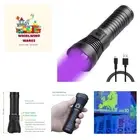 UV Flashlight Rechargeable 395nm Black Light Torch Blacklight 10W Ultraviolet...