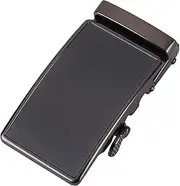 [NICENEEDED] Belt Strap Buckles for Mens, Automatic Click Buckle Black Belt Clamp for 1 3/8" Slide Belt Strap