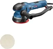 Bosch Professional GET 55-125 random orbit sander (550 W, no-load speed: 3,300–7,800 min-1, sanding pad,1xsanding sheet, guard ring, suction socket, auxiliary handle, hex key, in carton)