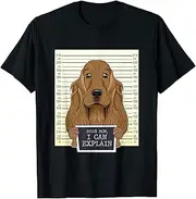 [X.Style] Dear Mom I Can Explain I Cocker Spaniel Mom I Cocker Spaniel ds264 T-Shirt (S) Black
