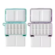 Watercolor Paint 12 Well Folding Paint Case Portable Paint Mixing Tray
