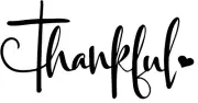 Thankful Graphic Black Vinyl Decal Car Window Laptop Tablet