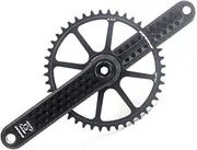 Bicycle Crankset, Road Bike Crankset 40/42/44/46/48T GXP Round Chainring Crank 175mm Hollow Integrated Crank Arm