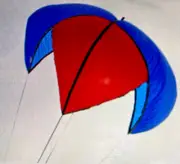 8’ (96”) ROCKET RECOVERY PARACHUTE Rip-Stop! MODEL -USE FOR A DROGUE!-TRIPOLI