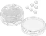 jojofuny 50pcs Clear Silicone Earring Backs for Studs Hoops Hooks Compatibility Earring Stopper Accessories Easy to Clean Protect Against Skin Irritation