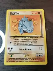 1999 Rhyhorn, Pokemon Jungle Set, 61/64, common card WOTC