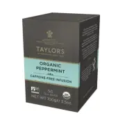 Taylors Of Harrogate Organic Peppermint Herbal Tea 50 Teabags Refreshing Flavor