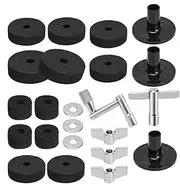 GkgWuxf Drum Felt Washer - Musical Instruments Accessories Felt Washer Set - Improve Sound Quality, Reduce Noise Drum Stands Pad for Stage Performances