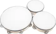 FUNOMOCYA Toddler Musical Instrument Set 3pcs Wooden Tambourine for Early Learning