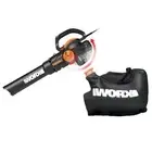 WORX Trivac 12-Amp 600-CFM 70-MPH Corded Electric Leaf Blower (Vacuum Kit