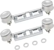 Double Burner Assembly WB16K10026 WB29K17 Double Stove Top Double Surface Burner Kit Replacement Compatible with General Electric Hot.point Gas Stove Range Assembly(2pack)