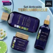 SET Terramiracle Hair Loss Treatment En Gotas , Shampoo and gel By Terramar