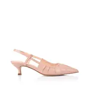 Lucius Slingback Kitten Heels - Dusty Pink