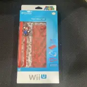 PowerA Official Nintendo Wii-U SUPER MARIO KIT 4 Piece Decal Bumper Stylus Case