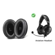 Quality Memory Foam Ear Pad for Aviation Headphones Noise Isolation Cushions