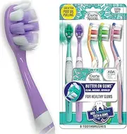 GuruNanda Butter On Gums Toothbrush, ADA Accepted, with 8000+ Ultra Soft Softex Bristles for Sensitive & Receding Gums, Perfect for Whiter Teeth, 8 Ct