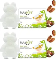 Parasoft Baby Soap for Baby's Sensitive Skin Gentle Cleansing Bathing Bar with Jojoba Oil, Almond Oil & Vitamin E Moisturising and Nourishing Dermatologically Tested, Paraben Free - 75 gm (Pack of 2)