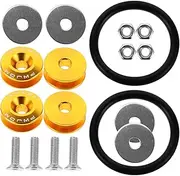 SOLUSTRE 1set Bumper Retainer Clips Kit Reinforced Washers for Front and Rear Bumper Fasteners Easy Install Automotive Body Clips for Secure Connection and Stability