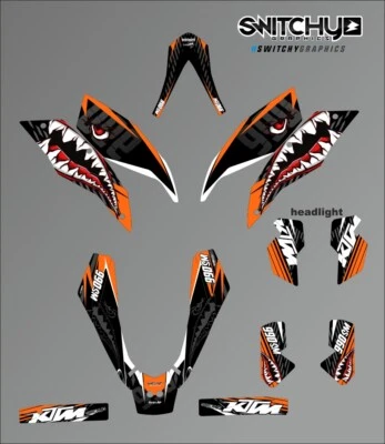 Stickers kit 'Spitfire Black' compatible for KTM 990 Sm Dekor