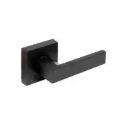 2x Dummy Handles Black House Door Handle Square Modern 2x Handles Cupboard Matt