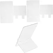 3Pcs Acrylic Memo Board Transparent Writing Boards for Home and Office Erasable Note Boards Compact Design with Stand Practical Office Supplies