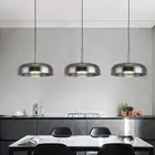3X Bar Glass Lamp LED Pendant Light Hotel Pendant Lighting Kitchen Ceiling Light