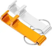 HOODANCOS Keychain Bottle Opener Phone Stand Aluminum Alloy Vials Decapper Unique Corkscrew for Outdoor Use Stylish Can Opener for Daily Convenience