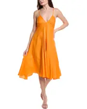 Silvian Heach Karan Linen Midi Dress