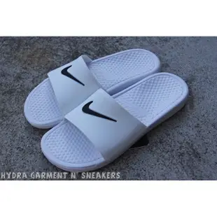 【HYDRA】Nike BENASSI SHOWER SLIDE 防水 拖鞋 白 黑勾 勾勾 GD 819024-100