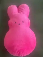 Peeps 1 LARGE PINK PLUSH Bunny Squeaker Toy 18" Puppy/Dog NWT