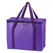 4 Pack Insulated Food Cool Warm Bag, XXX-Large Grocery Tote Reusable Bag, Purple