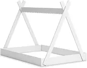 [Signature Design by Ashley] Hallityn Casual Full Tent Bed, No Box Spring Needed, White