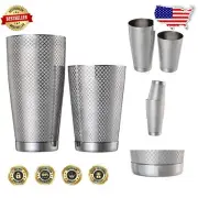28-Ounce Stainless Steel Shaker Set with Conical Shape - Perfect for Bartenders