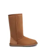 Ugg AS Women Men Tall Boots Sheepskin Wool Lining Water Resistant Nonslip Boots
