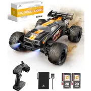 DEERC 9000E Remote Control Car with LED Shell Light 1:18 4WD RC Monster Truck