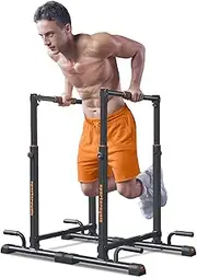 Sportsroyals Dip Bars, Adjustable Dip Stand Station for Home, Calisthenics, Exercise. Portable Parallel Bar with Stable and Sturdy Thickened Steel-(300/400/1200LBS) Loading Capacity