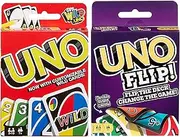 Mattel Uno Original and Uno Flip Card Games, Combo Pack of 2