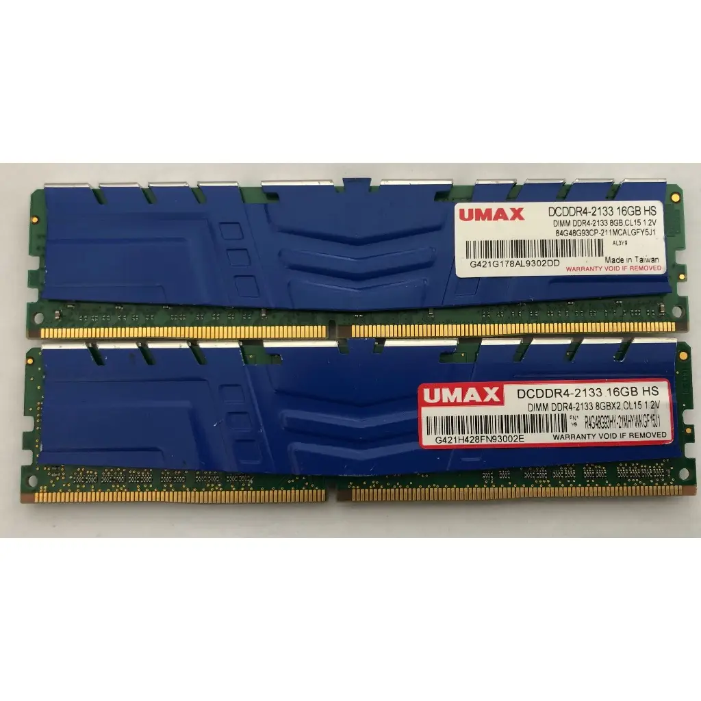 合計32G UMAX DDR4 2400MHz 16GB(2x8GB) 2枚 UMAX DCDDR4-2400-32GB HS