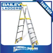 Bailey P170 Platform Ladder Job Station Aluminium 6 Platform Height 1.8m FS13541