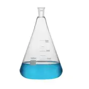 3000ml,24/40,Glass Erlenmeyer Flask,3 Litre,Conical Vessel,Laboratory Glassware