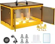 Chicken Brooder Box for Chicks Kit with Heater Chicks Warmer Brooder Plate Ducks Tent Pen Thermometer for 30 Ducks Bedding Indoor Quail Brooder (142L)